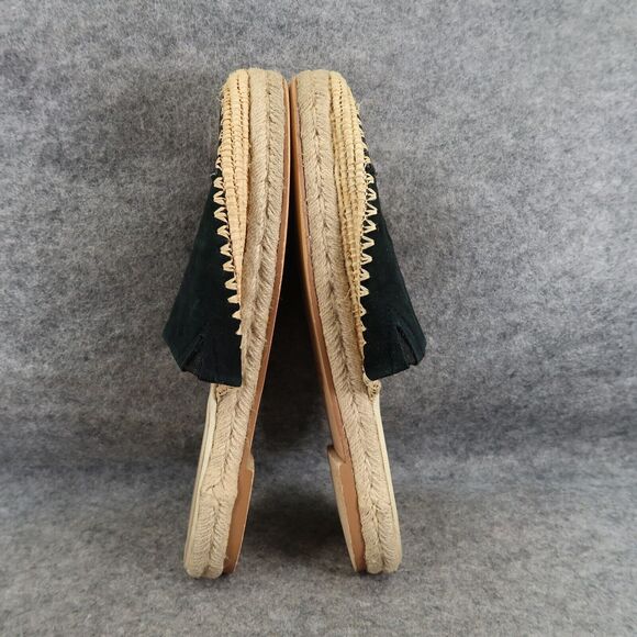 Seed Shoes Womens 41 Mule Flats Espadrille Boho Fashion Slip On Platform Leather - Picture 10 of 14